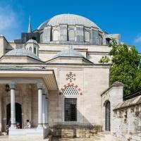 Sultan Selim Camii - Exterior: Courtyard; Mosque Side Entrance; Southwest Elevation