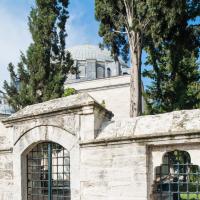 Sultan Selim Camii - Exterior: South Complex, Iron-Grilled Gate