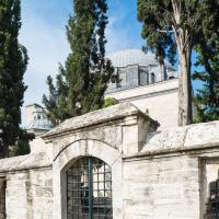 Sultan Selim Camii - Exterior: South Complex, Iron-Grilled Gate