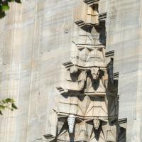 Sultan Selim Camii - Exterior: Northwest Courtyard Facade Detail Muqarnas