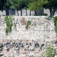 Sultan Selim Camii - Exterior: Stone and Brick Wall Detail, Southwest Mosque Foundation