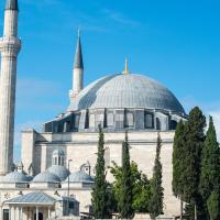 Sultan Selim Camii - Exterior: Mosque Elevation from Southwest