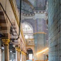 Yeni Camii - Interior: View Facing Southeast Between Northeast Side Aisle and Northern Pier