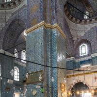 Yeni Camii - Interior: Southern Support Pier; Iznik Tilework