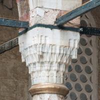 Yeni Camii - Exterior: Courtyard, Muqarnas Column Capital