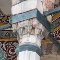 Yeni Camii - Exterior: Northeastern Facade Detail, Muqarnas Column Capital