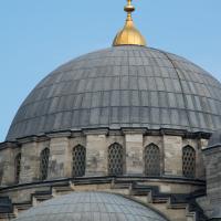 Yeni Camii - Exterior: Northwest Central Dome Detail