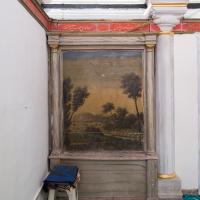Beylerbeyi Camii - Interior: Northwest Gallery Level, Facing Northwest, Royal Loge, Painting Detail