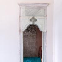 Beylerbeyi Camii - Interior: Northwest Gallery Level, North Corner Room, Facing Northeast, Closet Entrance