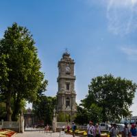 Dolmabahce Camii - Exterior: Clock Tower View