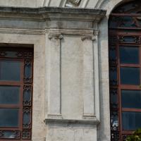 Dolmabahce Camii - Exterior: Northeastern Elevation Detail, Semi-Circular Window, Ionic Pilaster