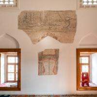 Muradiye Camii - Interior: Southwestern Prayer Area, Southeast Wall Detail