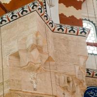 Selimiye Camii - Interior: Support Pilar Detail, Cornice, Muqarnas Detail