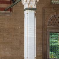 Selimiye Camii - Exterior: Northern Courtyard Corner, Arcade Column Detail