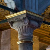 Eyup Sultan Camii - Interior: Northeast Arcade, Column Capital, Ornamental Volutes