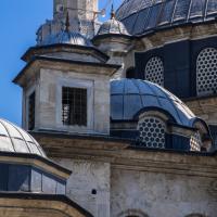 Eyup Sultan Camii - Exterior: Southwest Central Dome Drum, Auxiliary Domes