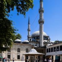 Eyup Sultan Camii - Exterior: Southwest Mosque Elevation