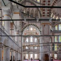 Fatih Camii - Interior: Central Prayer Area Facing Southeast