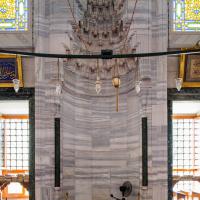 Fatih Camii - Interior: Southeast Qibla Wall, Mihrab Detail, Muqarnas