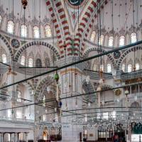 Fatih Camii - Interior: Central Prayer Area Facing West