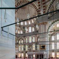 Fatih Camii - Interior: Central Prayer Area, Western Corner Facing Southeast