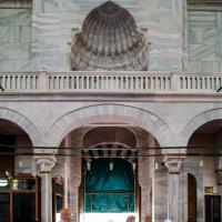 Fatih Camii - Interior: Northwest Entrance Portal, Northwest Arcade and  Gallery Level