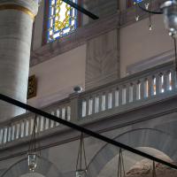 Fatih Camii - Interior: Northwest Gallery Level, Banister 