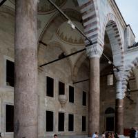 Fatih Camii - Exterior: Northwest Courtyard, Arcade, Domed Bays