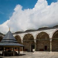 Fatih Camii - Exterior: Courtyard Facing West, Ablution Fountatin