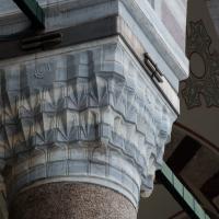 Fatih Camii - Exterior: Courtyard, Muqarnas Column Capital Detail