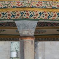 Fatih Camii - Exterior: Courtyard, Ablution Fountain, Lozenge Column Capital Detail
