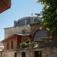 Haseki Sultan Camii - Exterior: Northwestern Elevation, Street View