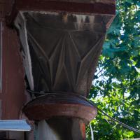 Haseki Sultan Camii - Exterior: Northwest Porch, Lozenge Column Capital Detail