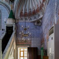 Haseki Sultan Camii - Interior: Southwestern End of Central Prayer Area Facing Southeast, Southern Corner