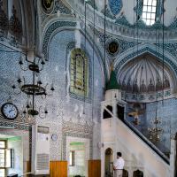 Haseki Sultan Camii - Interior: Central Prayer Area Facing South, Minbar