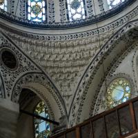 Hekimoglu Ali Pasha Camii - Interior: Northeastern Gallery Level, Muqarnas Pendentive Detail