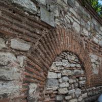 Imrahor Camii - Exterior: Northern Courtyard Wall Detail