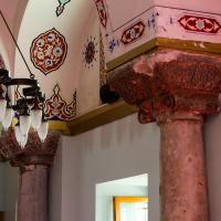 Koca Mustafa Pasha Camii - Interior: Outer Narthex, Western End, Byzantine Column Capitals