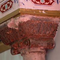 Koca Mustafa Pasha Camii - Interior: Outer Narthex, Western End, Byzantine Column Capital