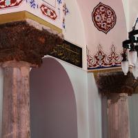Koca Mustafa Pasha Camii - Interior: Eastern Column in Outer Narthex, Byzantine Column Capitals