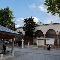 Koca Mustafa Pasha Camii - Exterior: Ablution Fountain and Porch Elevation