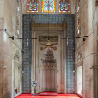 Mesih Mehmed Pasha Camii - Interior: Mihrab, Qibla Wall