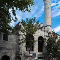 Mesih Mehmed Pasha Camii - Exterior: Southwestern Porch and Courtyard Elevation, Minaret