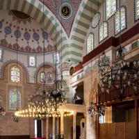 Mihrimah Sultan Camii - Interior: Central Prayer Area Facing West