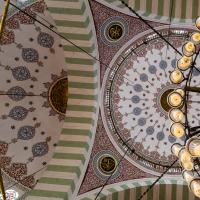 Mihrimah Sultan Camii - Interior: Mihrab Niche Half-Dome and Central Dome