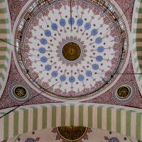 Mihrimah Sultan Camii - Interior: Mihrab Niche Half-Dome and Central Dome