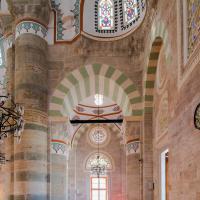 Mihrimah Sultan Camii - Interior: Central Prayer Area, Southwestern End Facing Southeast
