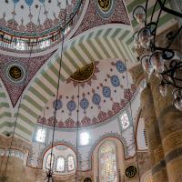 Mihrimah Sultan Camii - Interior: Qibla Wall, Half Dome, Facing East
