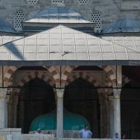 Mihrimah Sultan Camii - Exterior: Northwestern Facade, Outer Porch, Fountain