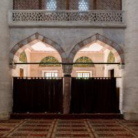 Nisanci Mehmet Pasha Camii - Interior: Southwestern Elevation, Women's Prayer Area, Side Aisle, Arcade